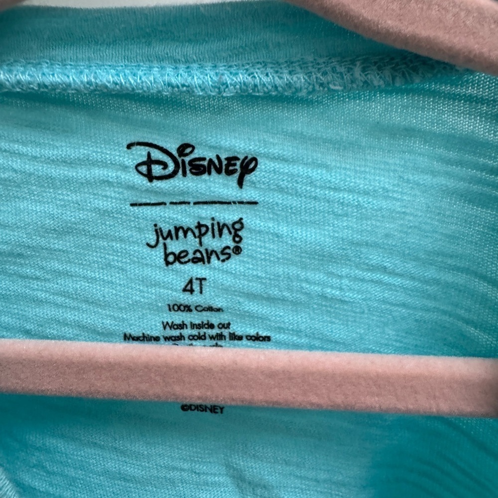 Disney Jumping Beans 4T Girls Blue Minnie Mouse Long Sleeve Tee Shirt Blouse Top - Picture 4 of 5